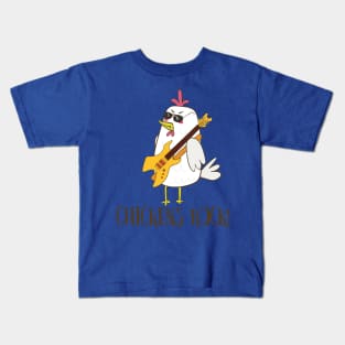 Chickens Rock! Funny Cute Chicken Kids T-Shirt